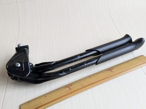 金具欠品 センタースタンド 自転車 MASSLOAD ブラック　二本足スタンド　2本脚スタンド
