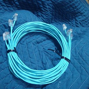 通信興業　TSUNET 細径ケーブル 0.3mm (AWG28)　Cat5E　ＬＡＮケーブル　３ｍｘ４本ライ