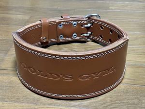 ゴールドジム GOLD’S GYM プロレザーベルト トレーニングベルト Sサイズ