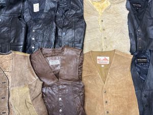  USA古着卸 レザー ベスト 9枚 セット まとめ売り 1円スタート 卸売り アメリカ古着 アウ