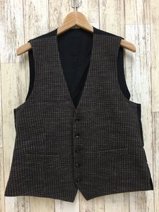 130A LARDINI ラルディ－二 ウールベスト ジレ VE.610【中古】