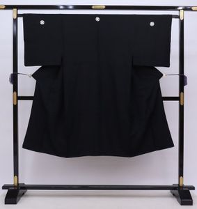 cherry★c2135mg★大特価セール★カッコイイ男の着物★男紋付 着物単品★黒紋付き 羽二重