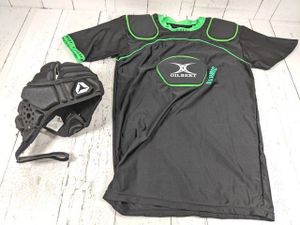 【12yt211】ラグビー用品 スズキ ヘッドガード ヘッドギア Lサイズ◆GILBERT プロテクタ