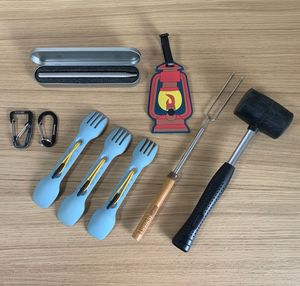 【美品】CAMP キャンプギア まとめ売り コールマン UCO モンベル アッソブ ハンマー 火吹