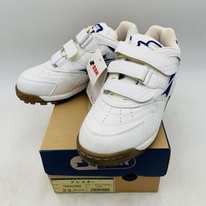 【新品未使用】 SSK プレスター ベースボールシューズ 23.0cm ホワイト×Dブルー スパイ