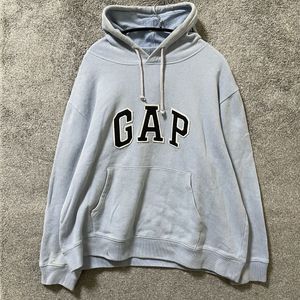 【I緑】 GAP ギャップ スウェット パーカー プルオーバー サイズXL ブルー 青 メンズ ト