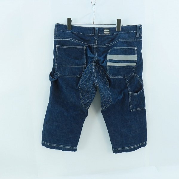 桃太郎ジーンズ 出陣 ダイヤキルトハーフショートペインターデニムパンツ 34 MOMOTARO JEANS/桃太郎ジーンズ 出陣 ダイヤキルトヒップ クロップド