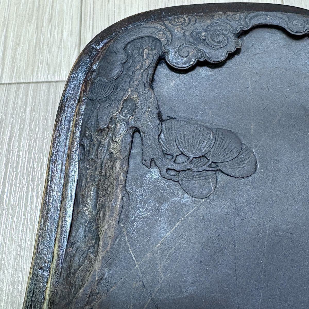 老坑 古硯 端渓 金銀線 冰紋 天青 青花 臙脂暈 翡翠 水線 眼 魚脳凍