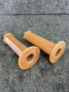 汎用 22.2mm用 キジマ 生ゴム 六角グリップ左右 中古品 検HONDAYAMAHASUZUKIKAWASAKI旧車