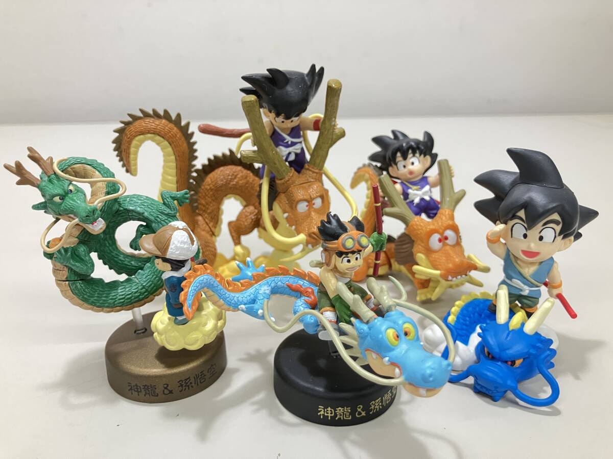 ドラゴンボール フィギュア 神龍 孫悟空 セット 石2602-1025 孫悟空と神龍 ミニフィギュア まとめ 5体 セット