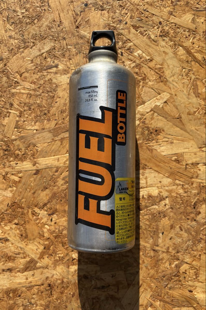 LAKEN フューエルボトル 1L 燃料ボトル アルミ レザーケース付き