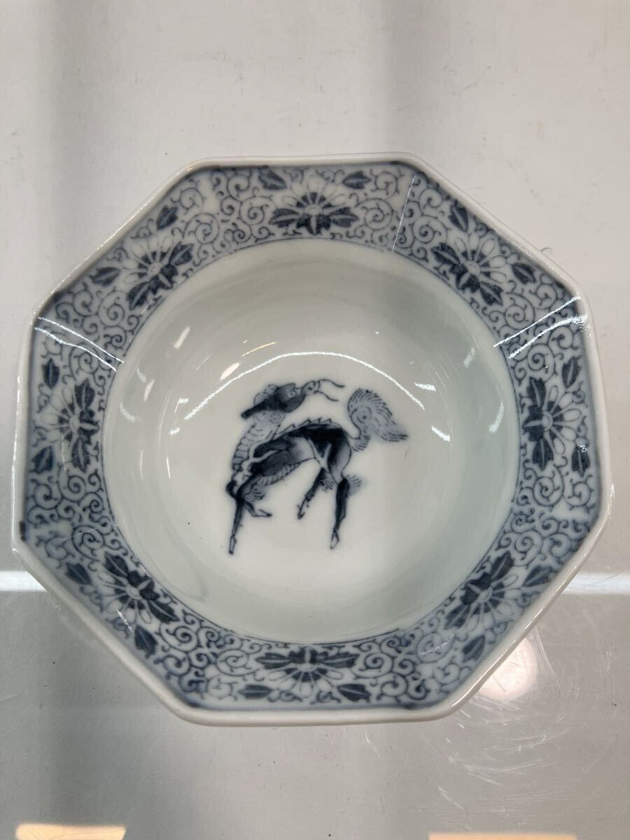 伊万里 伊万里焼 染付 八角皿 八角小鉢 麒麟 丸紋唐子八角小付 和食器