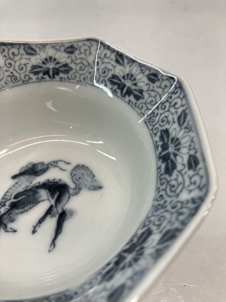 伊万里 伊万里焼 染付 八角皿 八角小鉢 麒麟 丸紋唐子八角小付 和食器