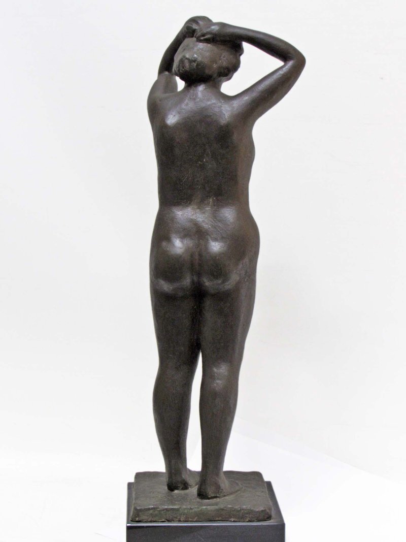 GINZA絵画館】高田博厚 ブロンズ彫刻像「裸婦立像」1981年作