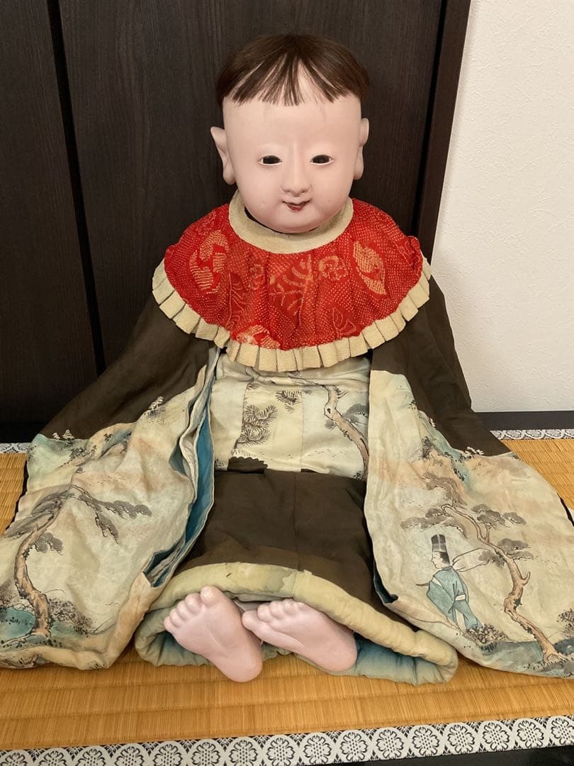 市松人形　抱き人形　明治抱き人形70センチ 明治時代 明治抱き人形 抱き人形 超大型78㎝ 雛人形 ひな人形 市松人形