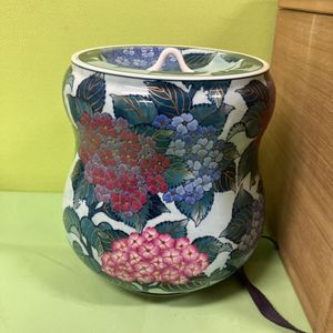 藤井勝雲 有田焼 染錦 牡丹鳳凰図 壷 高さ41㎝ 作品集掲載作品 【湯