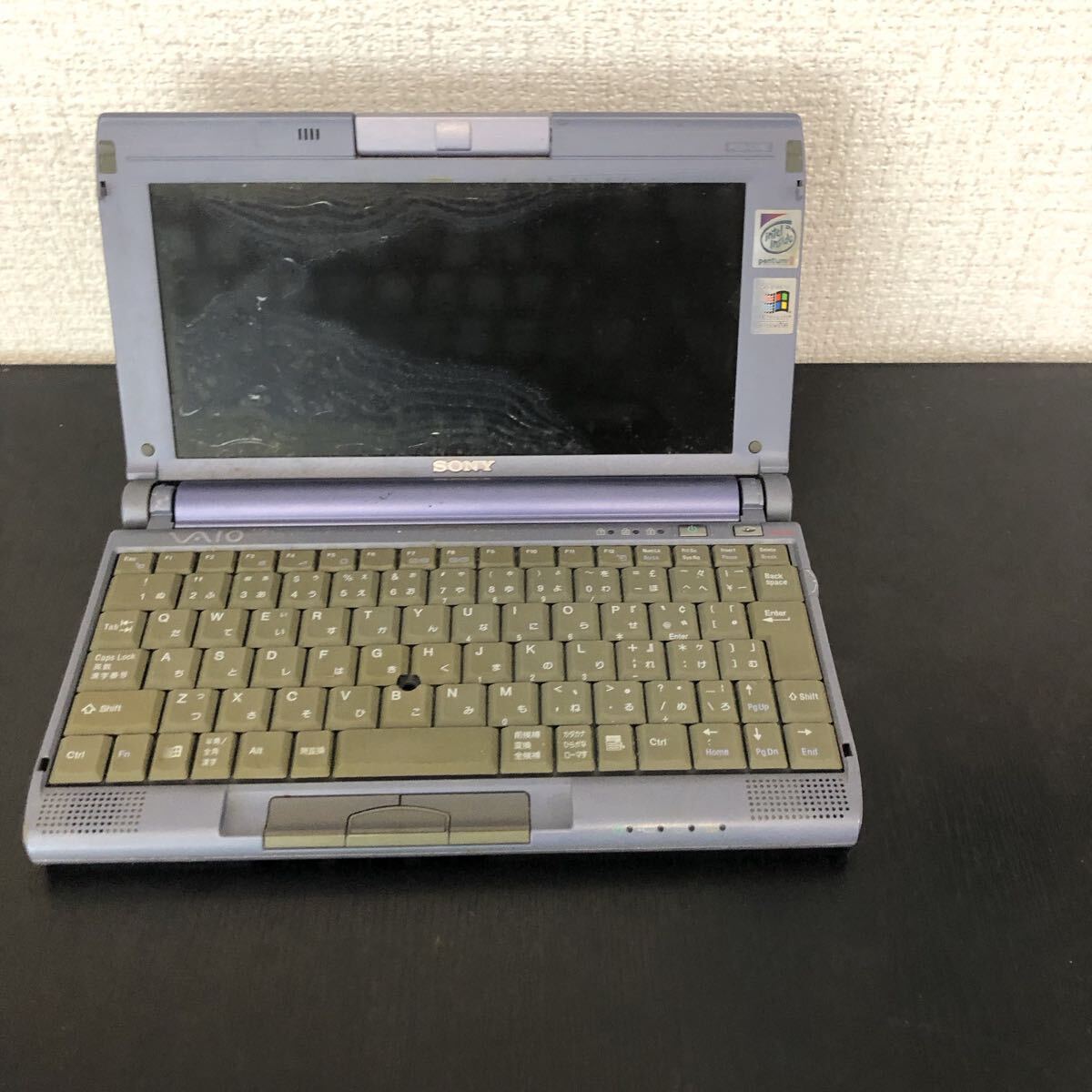 AA046 SONY VAIO PCG-C1XE ミニノートパソコン Windows98 ノートブック