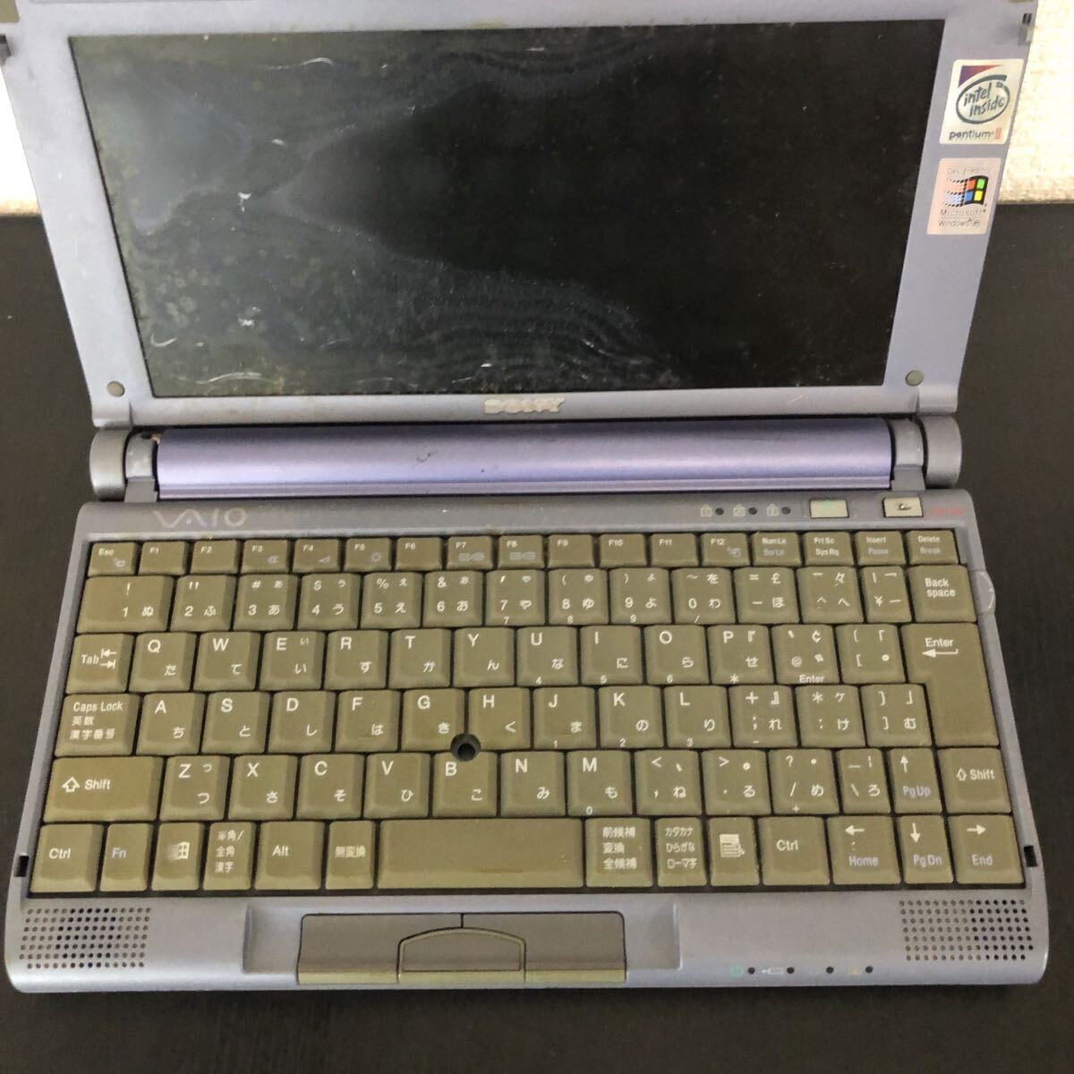 AA046 SONY VAIO PCG-C1XE ミニノートパソコン Windows98 ノートブック