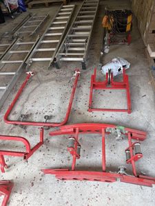 瓦荷揚げ機　中古　程度良好　動作確認済　引き取り早期希望 2連スライドはしご瓦揚機「マイティパワー NJP」 通販 | カナマル産業