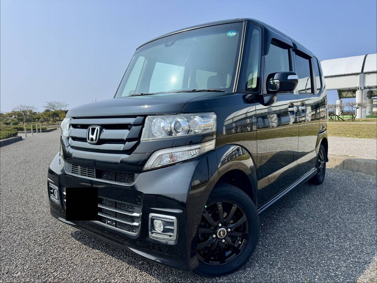 程度良好 車検2年付 4WD N-BOXカスタム GターボSS ブラックスタイルPKG