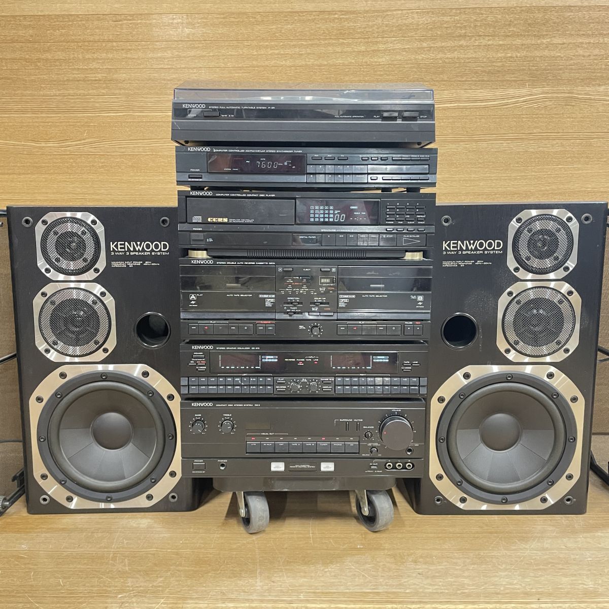 ★ KENWOOD ROXY DG3 コンポ 一部ジャンク s16/16w105☆1000円～☆KENWOOD コンポ P-3R DP-5R X-5WR GE-810 A-3R