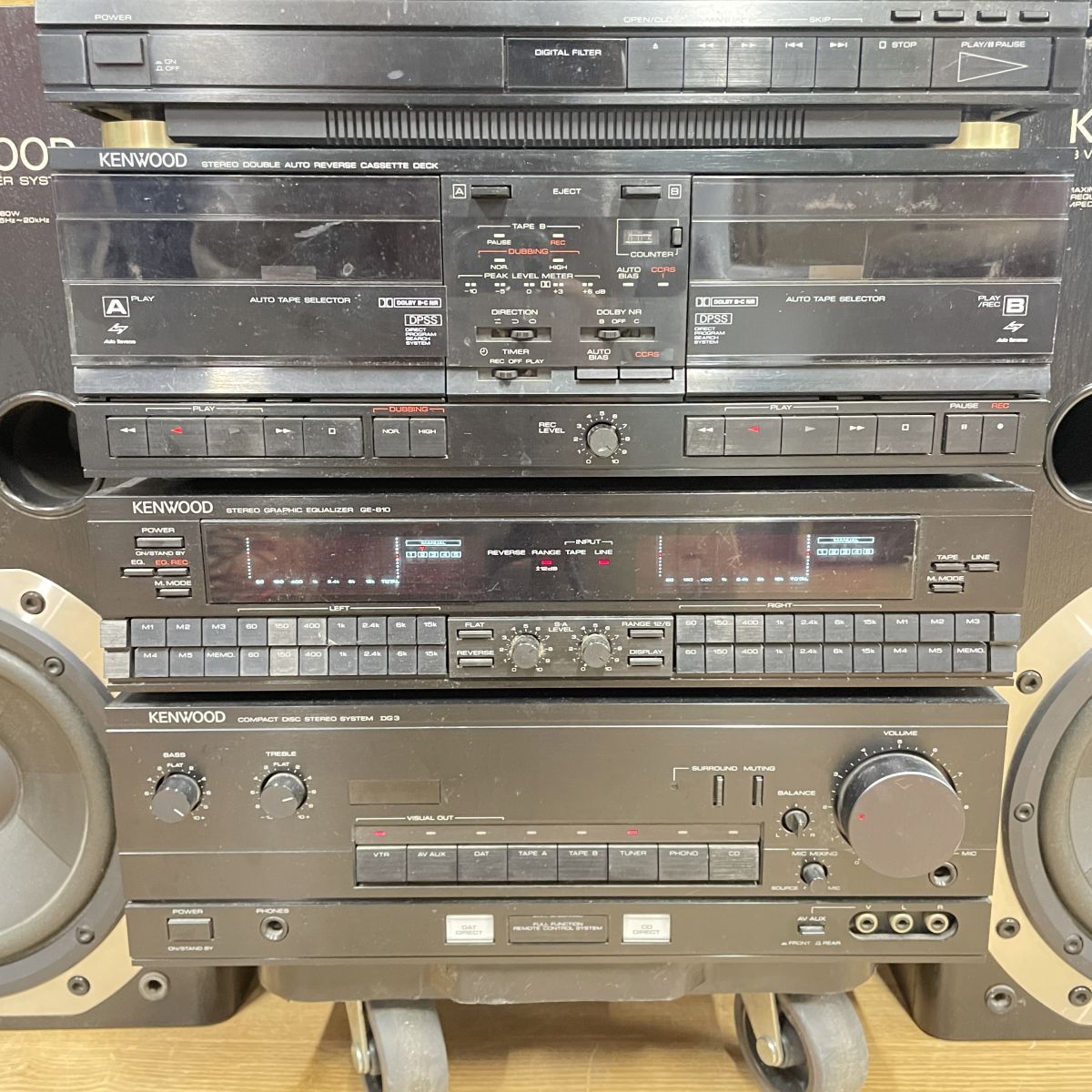 s16/16w105☆1000円～☆KENWOOD コンポ P-3R DP-5R X-5WR GE-810 A-3R