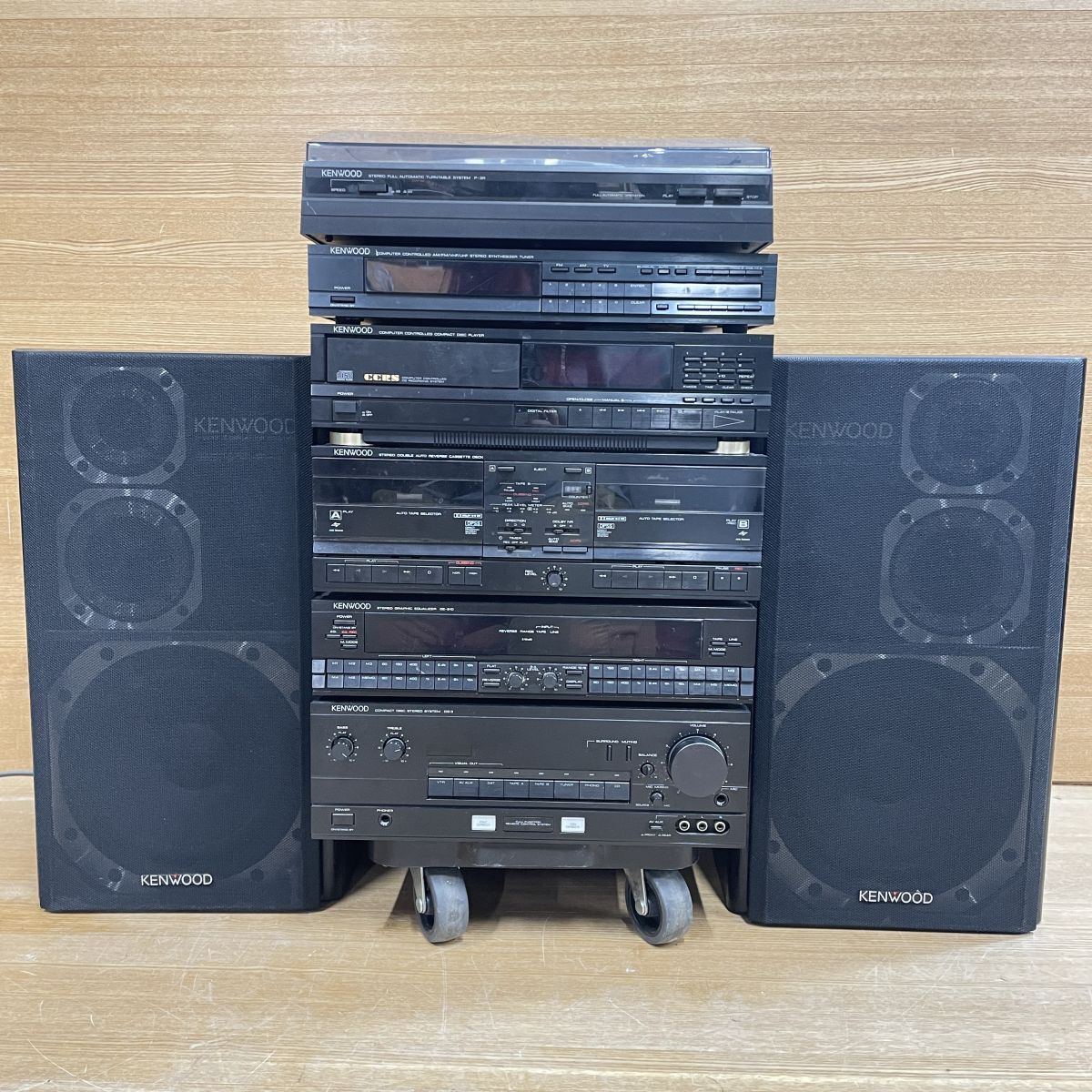 s16/16w105☆1000円～☆KENWOOD コンポ P-3R DP-5R X-5WR GE-810 A-3R