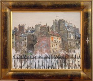 大幅値下げしました！中川力　絵画　「ノートルダム」4号　額縁付 中川力の値段と価格推移は？｜5件の売買データから中川力の価値が
