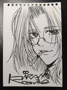 直筆色紙 元村人 ヘルシング ドリフターズ 平野耕太 k1225554504.jpg
