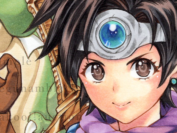 □同人手描きイラスト/女勇者/ドラゴンクエスト3/DQIII/A4□(手描き