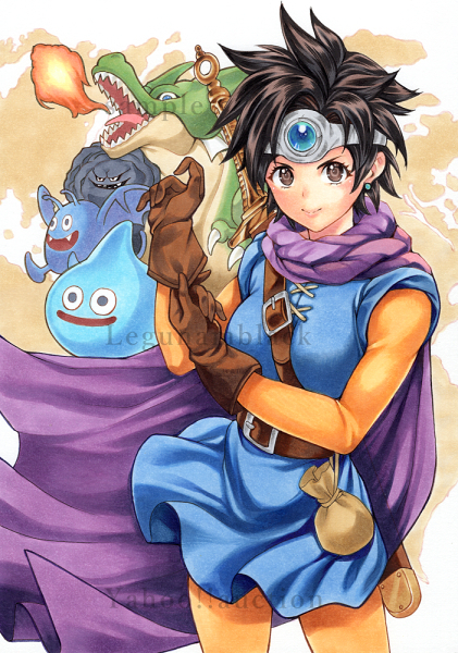 □同人手描きイラスト/女勇者/ドラゴンクエスト3/DQIII/A4□(手描き