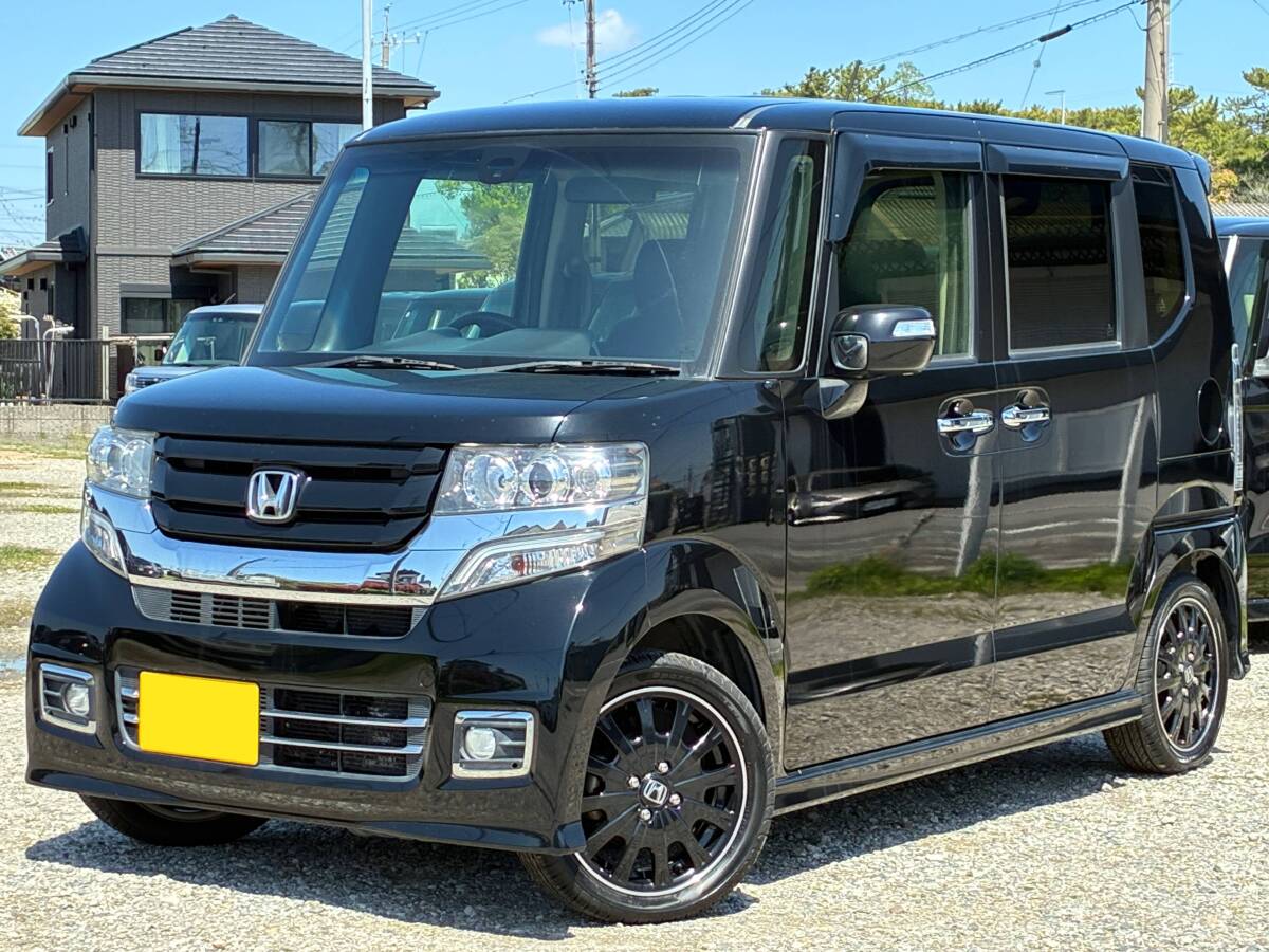 ☆H29年JF1最終型NBOXカスタムターボSSブラックスタイル/本車検2年付き