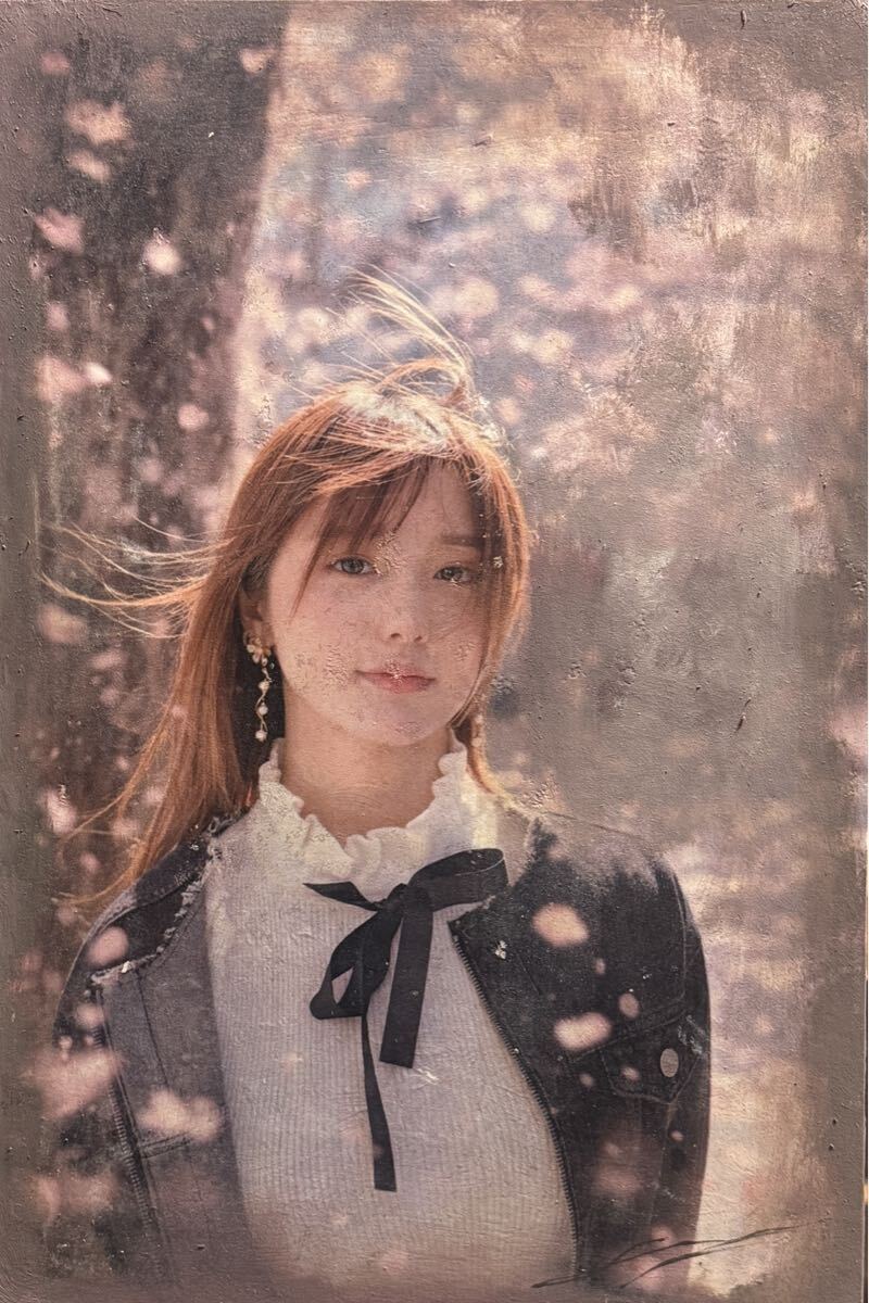 WEB個展2026【真作】下村樹『 SAKURA 02』410mm×272mm 絵画 油彩