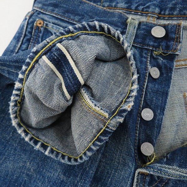 LEVIS/リーバイス 60S/501 刻印6 BIG E 紙パッチ ポケット裏シングル