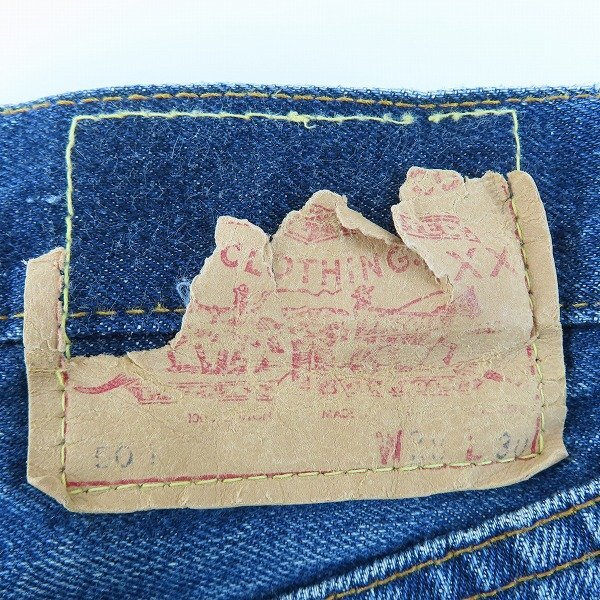 LEVIS/リーバイス 60S/501 刻印6 BIG E 紙パッチ ポケット裏シングル