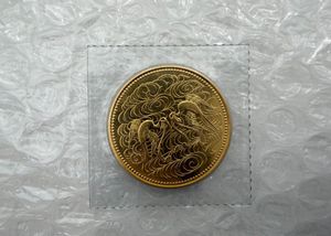 天皇陛下御在位60年 純金(単品)の中古価格は484,155円｜記念硬貨の新品