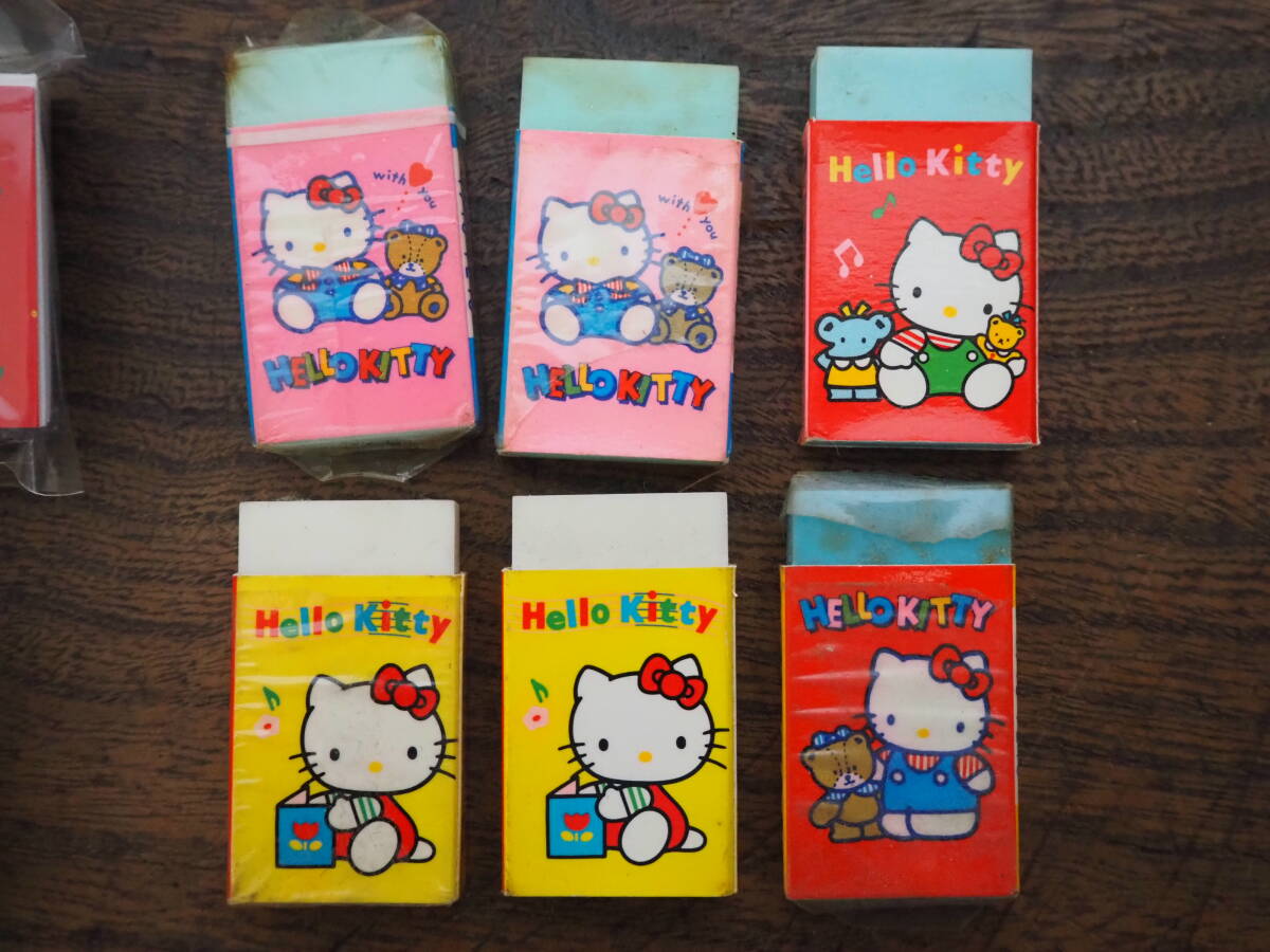 平成レトロ 1997年 ハローキティ HELLO KITTY 単語帳/1988年 消しゴム
