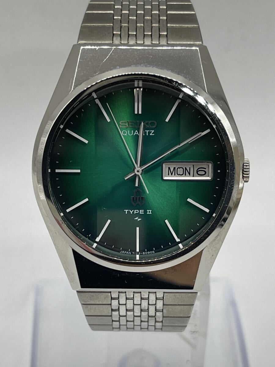1円〜 希少【未稼働】SEIKO セイコー TYPE Ⅱ タイプ2 グリーン文字盤