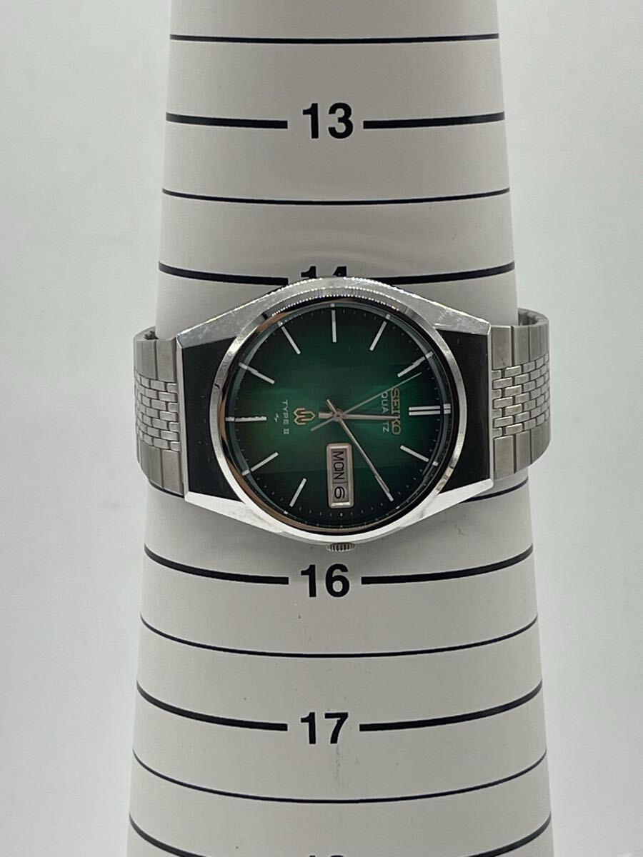 1円〜 希少【未稼働】SEIKO セイコー TYPE Ⅱ タイプ2 グリーン文字盤