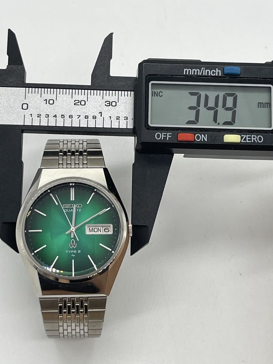 1円〜 希少【未稼働】SEIKO セイコー TYPE Ⅱ タイプ2 グリーン文字盤