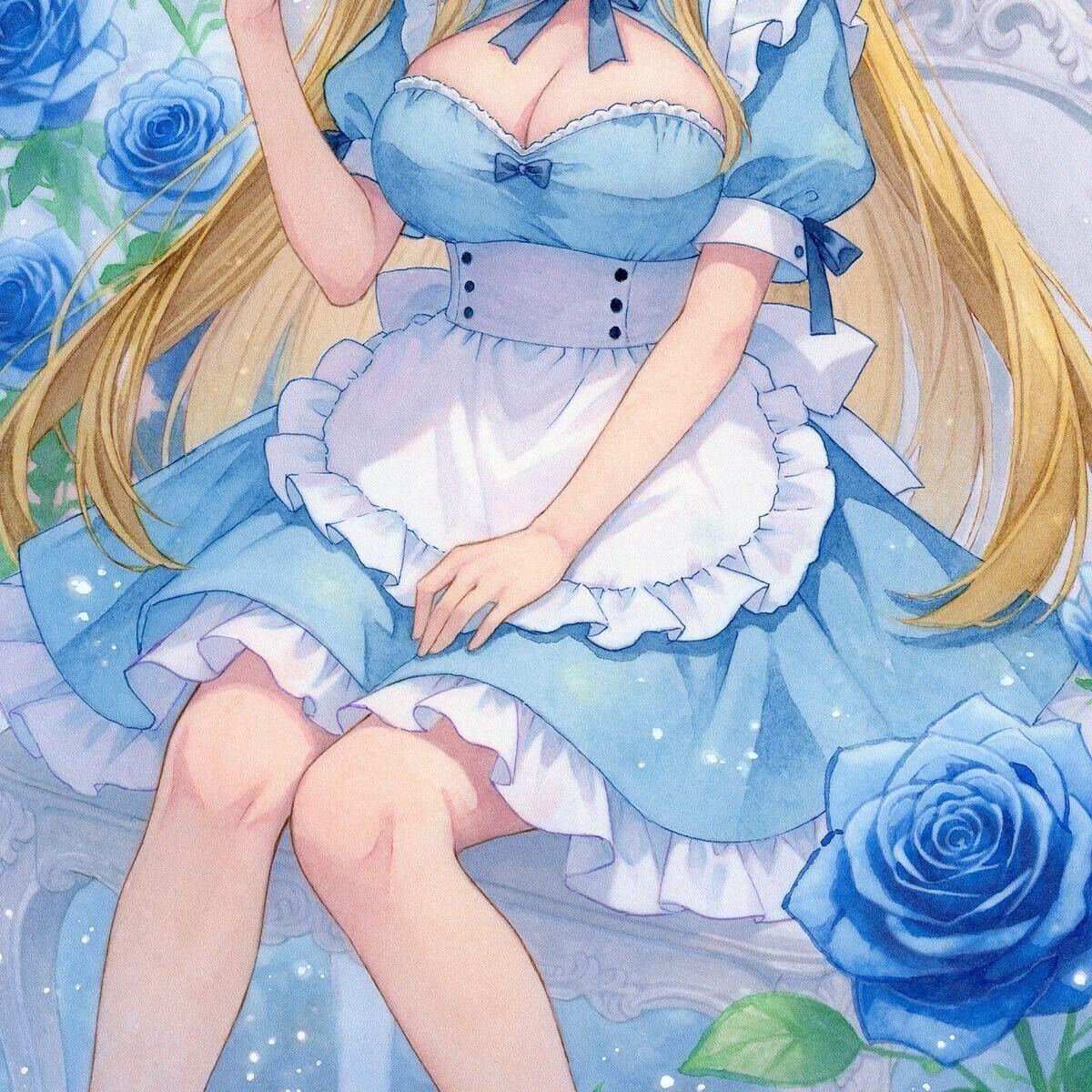 同人手描きイラスト 不思議の国のアリス メイド オリジナル 女の子