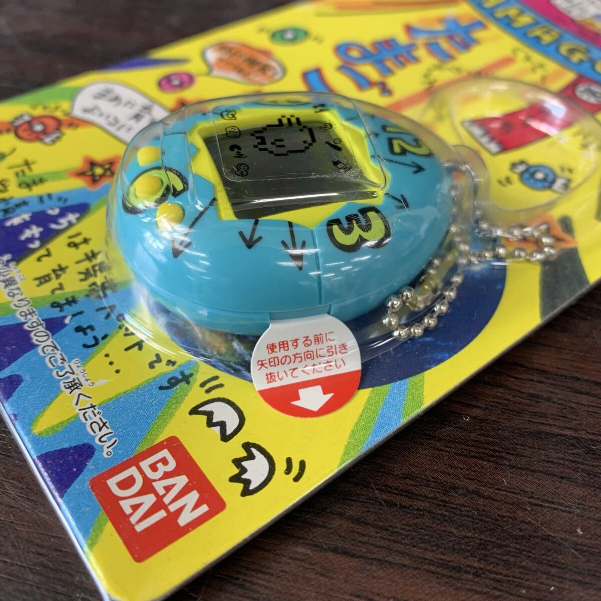 T 未開封 BANDAI バンダイ 初代 たまごっち ブルー 携帯ゲーム機 当時