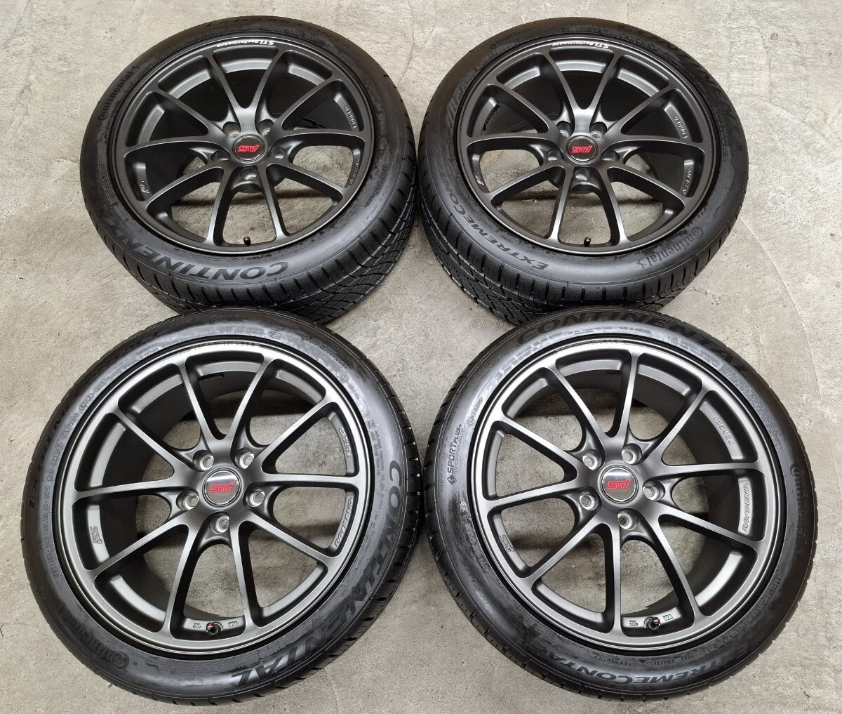 ほぼ新品】スバル WRX STI 純正 OP レイズ ホイールタイヤ 2025年