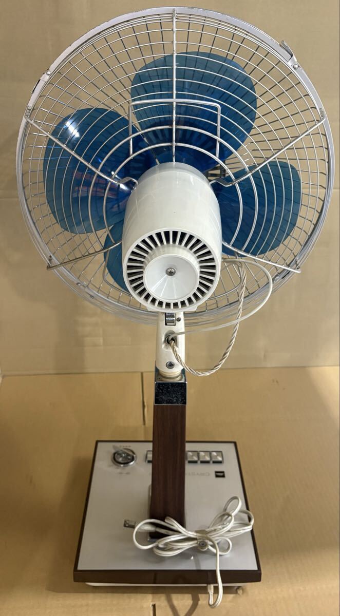 動作品 東芝 CRYSTAL ZEPHYR SF-35C 青羽根 レトロ扇風機 首振りOK