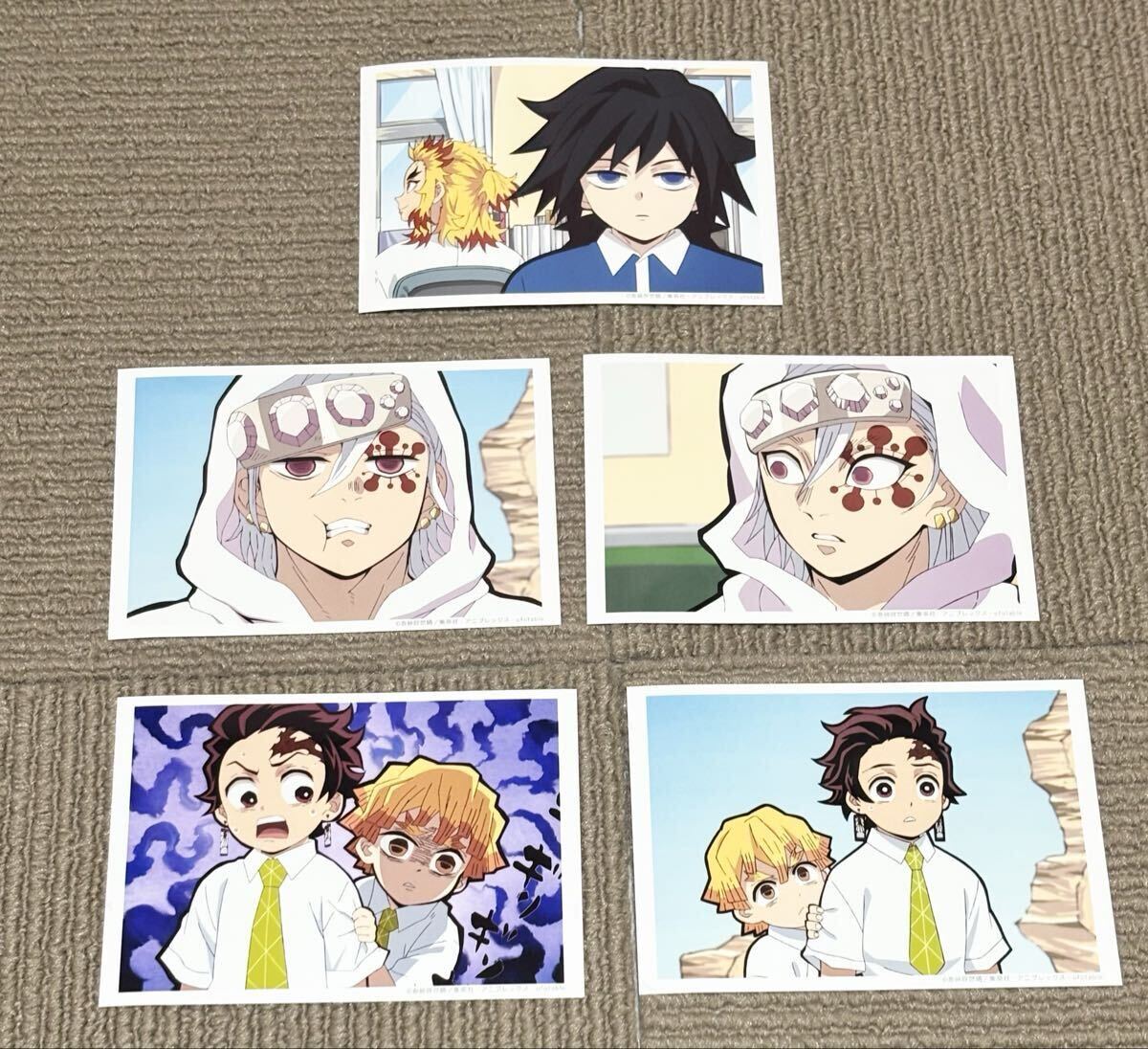 鬼滅の刃 ブロマイド5点セット 中高一貫!!キメツ学園物語
