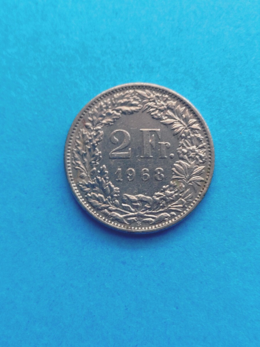 1968年 スイス 2フランの値段と価格推移は？｜2件の売買データから1968