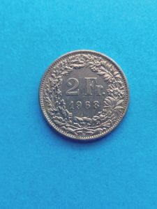 1968年 スイス 2フランの値段と価格推移は？｜1件の売買データから1968