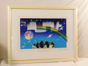 【真作保証】おかもとみわこ「悠々と」水彩原画 直筆サイン 絵画 アート おかもとみわこの値段と価格推移は？｜4件の売買データからおかもと
