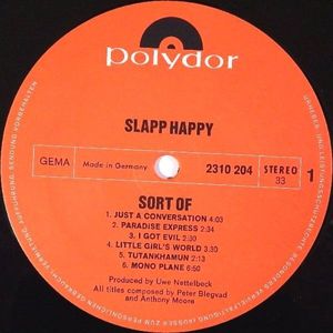 228位 ★Slapp Happy★超レア Sort Of ドイツPOLYDOR 2310 204 ジャーマンORIG 校正プルーフ・