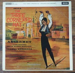 97位 極上! 英DECCA SXL 2296 ED1 ファリャ『三角帽子』 アンセルメ